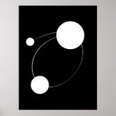 Abstrakte Kunst in vernetzten Kreisen | MINIMALIST Poster (Vorne)