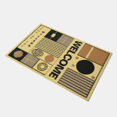 Abstrakte Kunst individuelle Touch für kreative Fr Fußmatte (Schrägansicht)