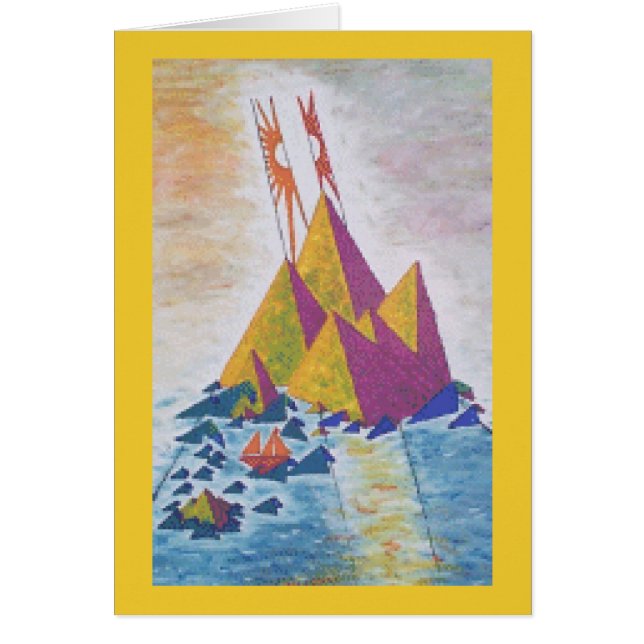 Abstrakte Kunst InselSun/Rückseite (Vorne)