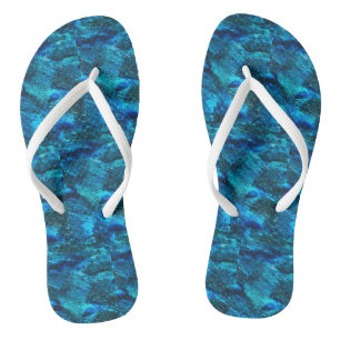 Abstrakte Kunst Inspiriert Blue Flip Flops Badesandalen