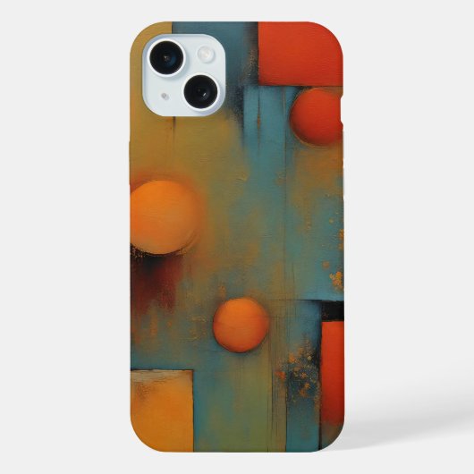 Abstrakte Kunst iPhone Hülle (Rückseite)