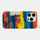 Abstrakte Kunst iPhone Hülle (Rückseite (Horizontal))