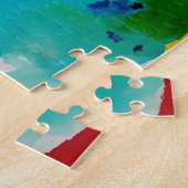 Abstrakte Kunst Japanische Frau Puzzle (Seite)