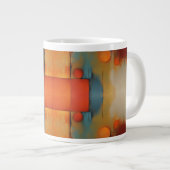 Abstrakte Kunst Jumbo-Tasse (Vorderseite Rechts)