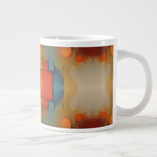 Abstrakte Kunst Jumbo-Tasse (Rechts)