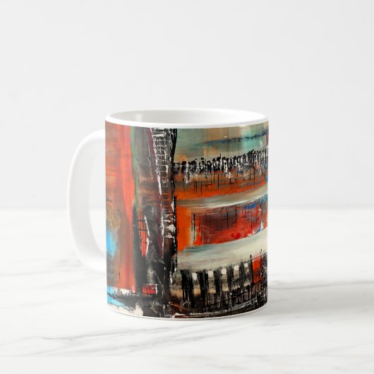 Abstrakte Kunst  Kaffeetasse (Vorderseite Links)