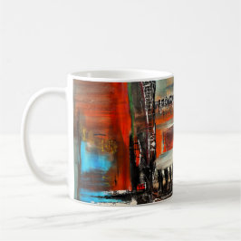 Abstrakte Kunst Kaffeetasse