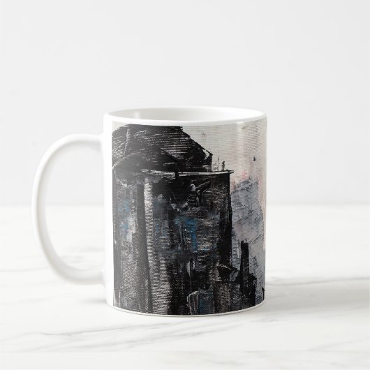 Abstrakte Kunst Kaffeetasse (Links)