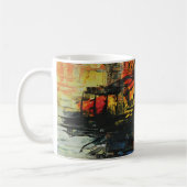 Abstrakte Kunst Kaffeetasse (Links)