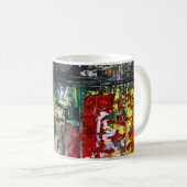Abstrakte Kunst Kaffeetasse (VorderseiteRechts)