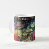 Abstrakte Kunst Kaffeetasse (Vorderseite Links)