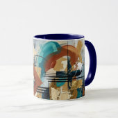 Abstrakte Kunst Kaffeetasse (VorderseiteRechts)