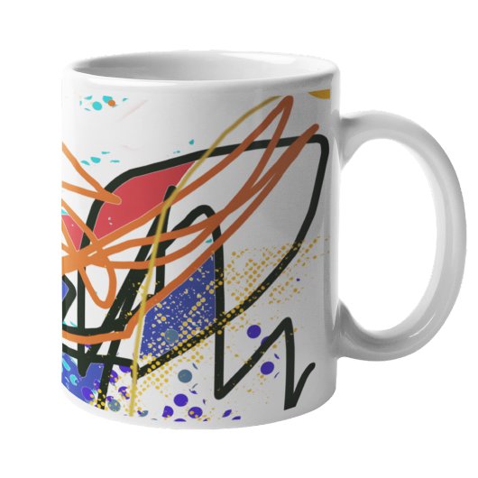 Abstrakte Kunst Kaffeetasse