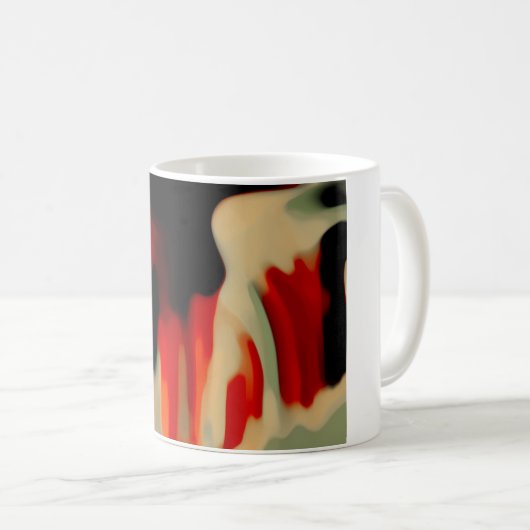 Abstrakte Kunst Kaffeetasse (VorderseiteRechts)