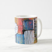 Abstrakte Kunst  Kaffeetasse (VorderseiteRechts)