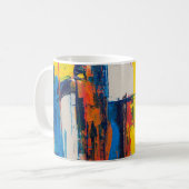 Abstrakte Kunst Kaffeetasse (Vorderseite Links)