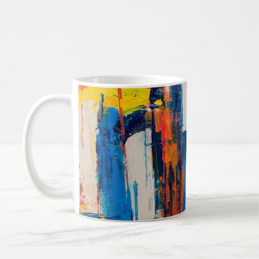 Abstrakte Kunst Kaffeetasse (Links)