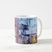 Abstrakte Kunst Kaffeetasse (VorderseiteRechts)