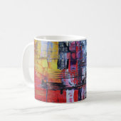 Abstrakte Kunst Kaffeetasse (Vorderseite Links)
