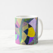 Abstrakte Kunst Kaffeetasse "Farbenfrohe Abstrakti (VorderseiteRechts)