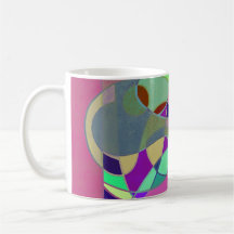 Abstrakte Kunst Kaffeetasse "Farbenfrohe Abstrakti