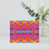 Abstrakte KUNST - Kaleidoskop 9 Postkarte (Stehend Vorderseite)