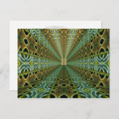 Abstrakte KUNST - Kaleidoskop-Muster 05 Postkarte (Vorne/Hinten)