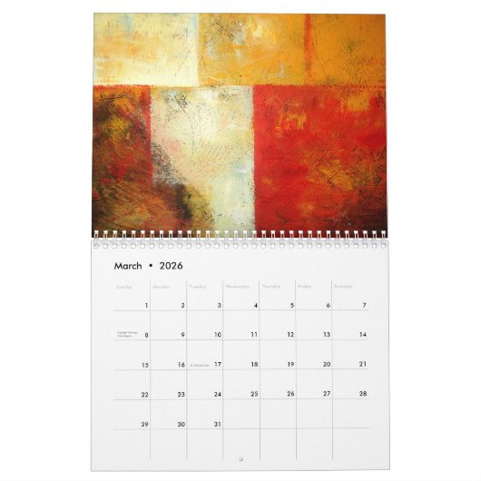 Abstrakte Kunst Kalender (Mär 2026)