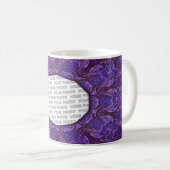 Abstrakte KUNST - keltische Owls Kaffeetasse (VorderseiteRechts)