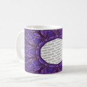 Abstrakte KUNST - keltische Owls Kaffeetasse (Vorderseite Links)