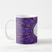 Abstrakte KUNST - keltische Owls Kaffeetasse (Links)