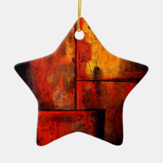 Abstrakte Kunst Keramik Ornament (Vorne)