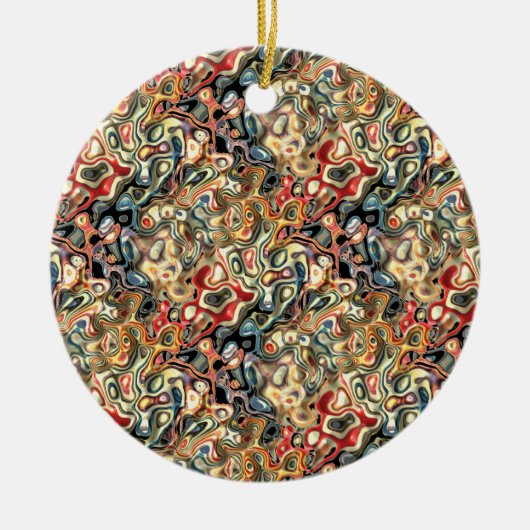 Abstrakte Kunst Keramik Ornament (Vorne)