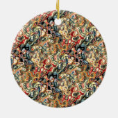 Abstrakte Kunst Keramik Ornament (Hinten)