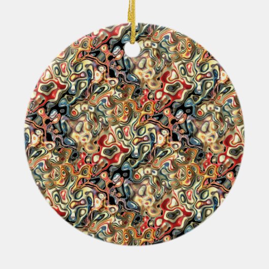 Abstrakte Kunst Keramik Ornament (Hinten)