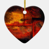 Abstrakte Kunst Keramik Ornament (Vorne)