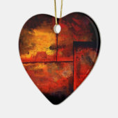 Abstrakte Kunst Keramik Ornament (Links)