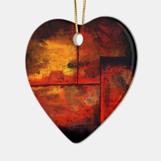 Abstrakte Kunst Keramik Ornament (Links)