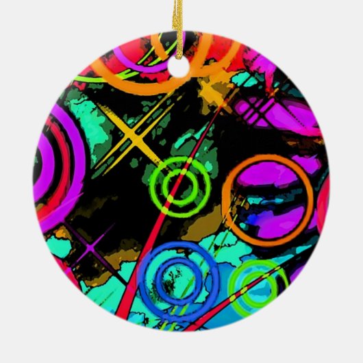 Abstrakte Kunst Keramikornament (Hinten)