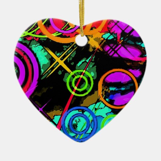 Abstrakte Kunst Keramikornament (Vorne)