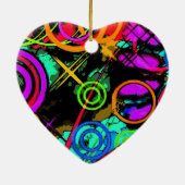 Abstrakte Kunst Keramikornament (Hinten)