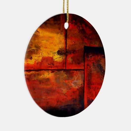 Abstrakte Kunst Keramikornament (Rechts)