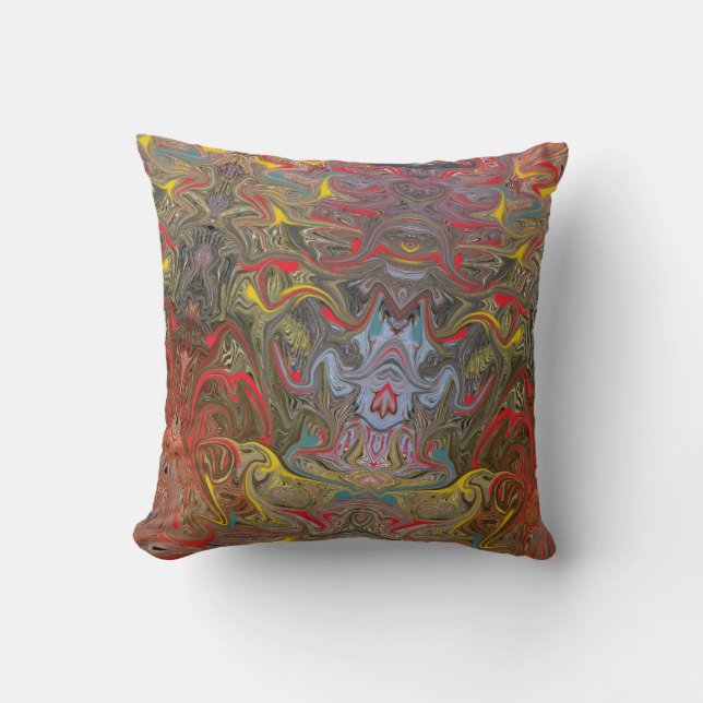 Abstrakte Kunst Kissen (Vorderseite)