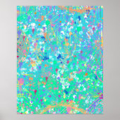Abstrakte Kunst: Kleine Meerestiere Poster (Vorne)