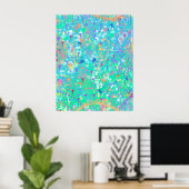 Abstrakte Kunst: Kleine Meerestiere Poster (Heimbüro)