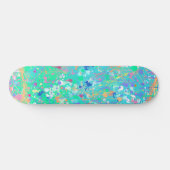 Abstrakte Kunst: Kleine Meerestiere Skateboard (Horizontal)
