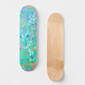 Abstrakte Kunst: Kleine Meerestiere Skateboard (Vorderseite)