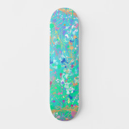 Abstrakte Kunst: Kleine Meerestiere  Skateboard