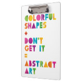 Abstrakte Kunst Klemmbrett (Links)