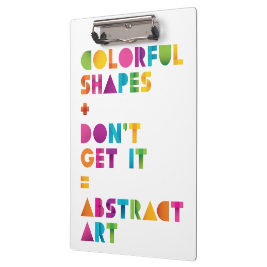 Abstrakte Kunst Klemmbrett (Links)